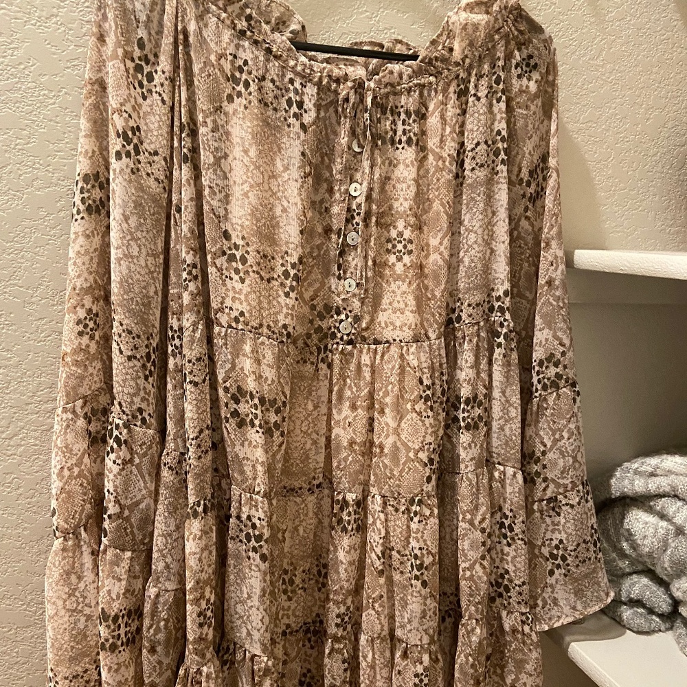 Snake skin dress